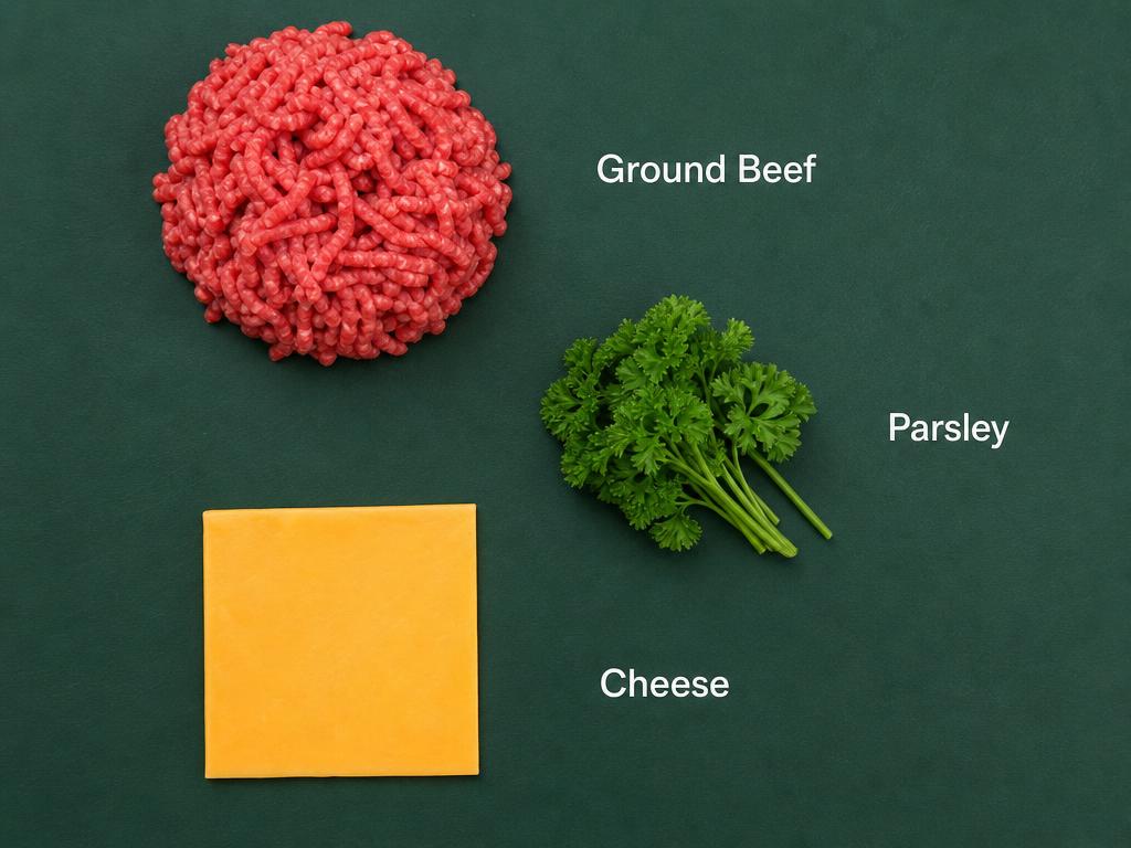 Ingredients for Homemade Burger for Dogs