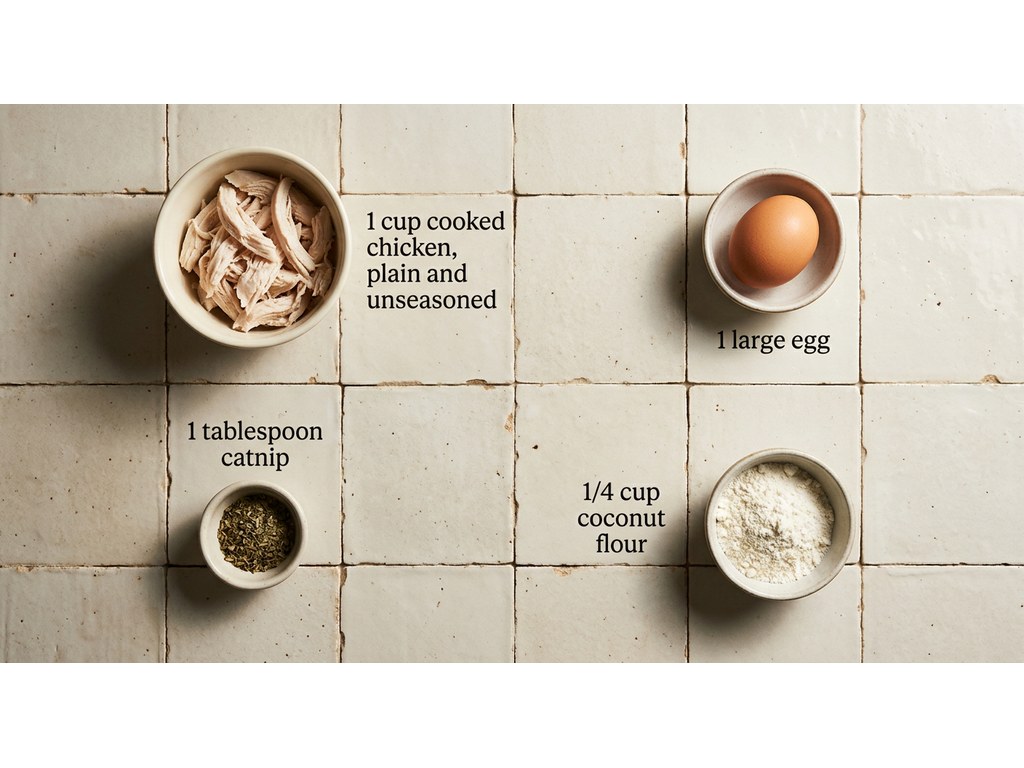Ingredients for Homemade Chicken Cat Treats