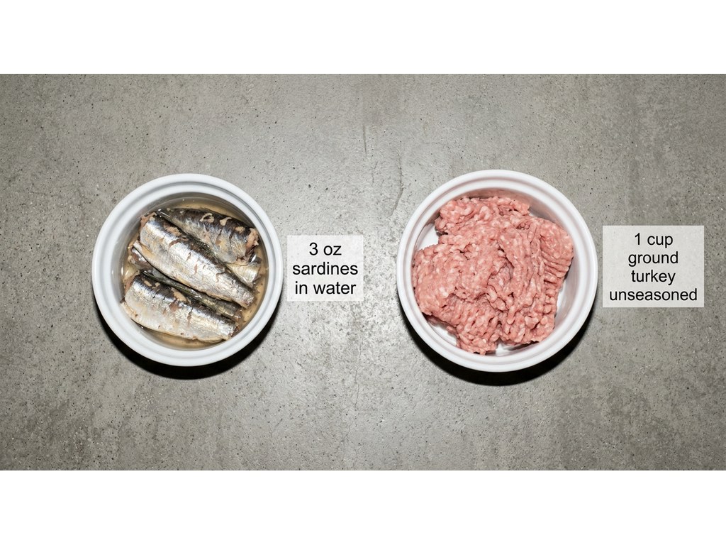 Ingredients for Homemade Crunchy Cat Treats