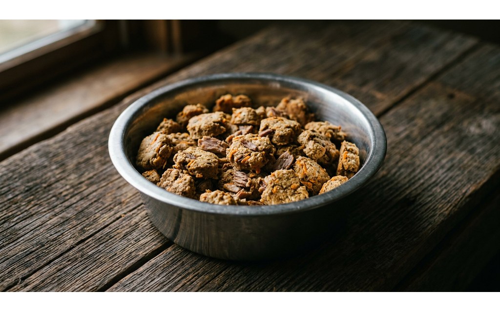 Duck Carrot Dog Treats, homemade dog recipe