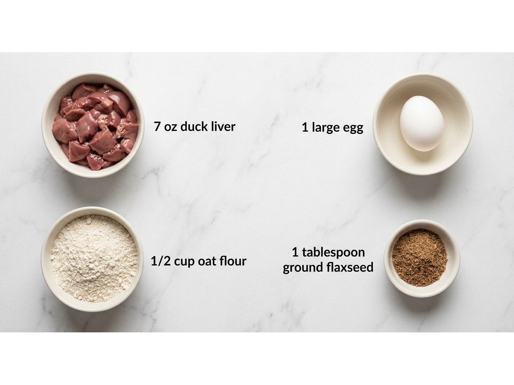 Ingredients for Homemade Duck Dog Treats
