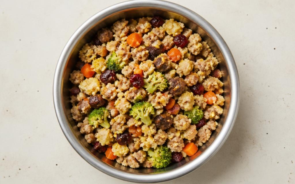 Homemade Turkey Dog Food with Veggies, homemade dog recipe