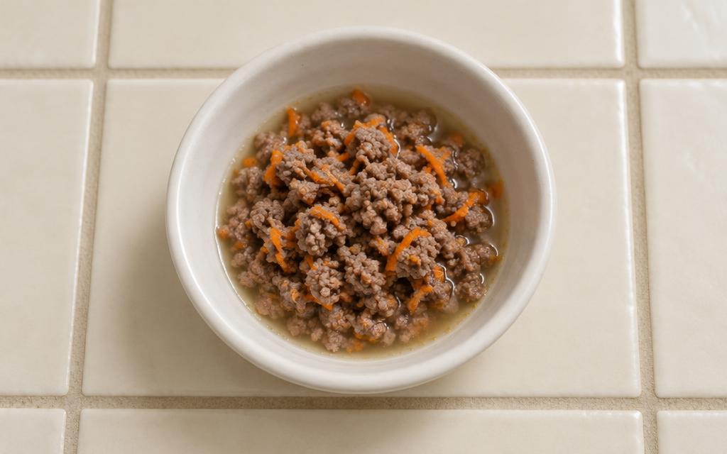 Kitten Beef & Broth Starter Bowl, homemade cat recipe