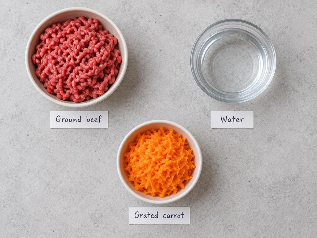 Ingredients for Kitten Beef & Broth Starter Bowl