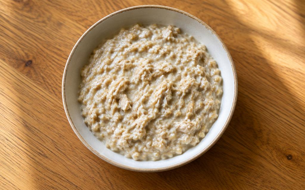 Kitten Chicken & Oat Porridge, homemade cat recipe