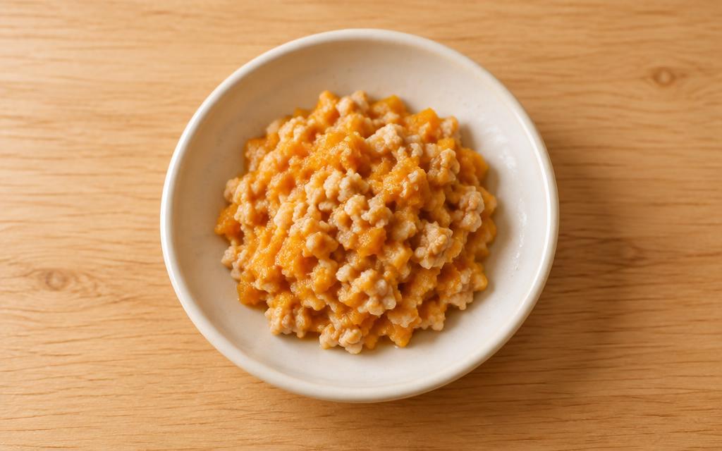 Kitten Turkey & Pumpkin Mash, homemade cat recipe