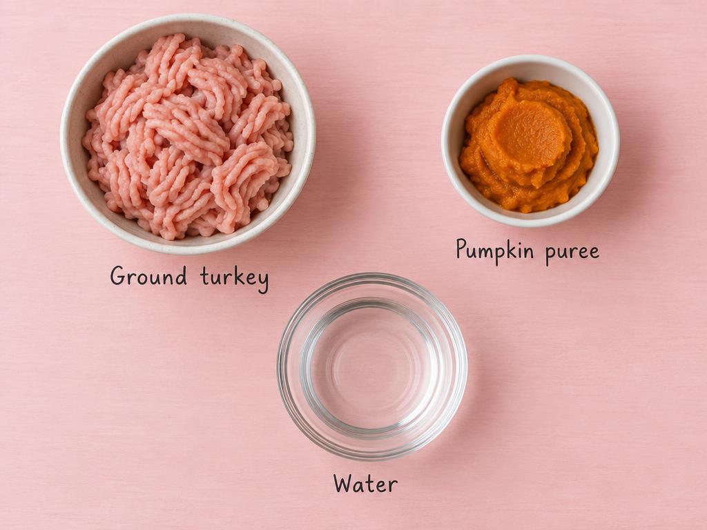 Ingredients for Kitten Turkey & Pumpkin Mash