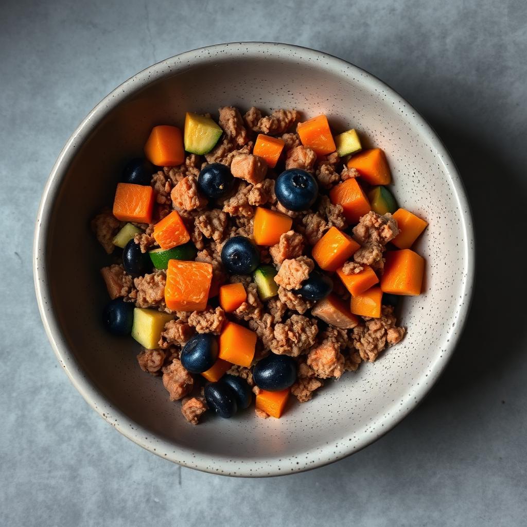 Lamb and Salmon Dog Food, homemade dog recipe