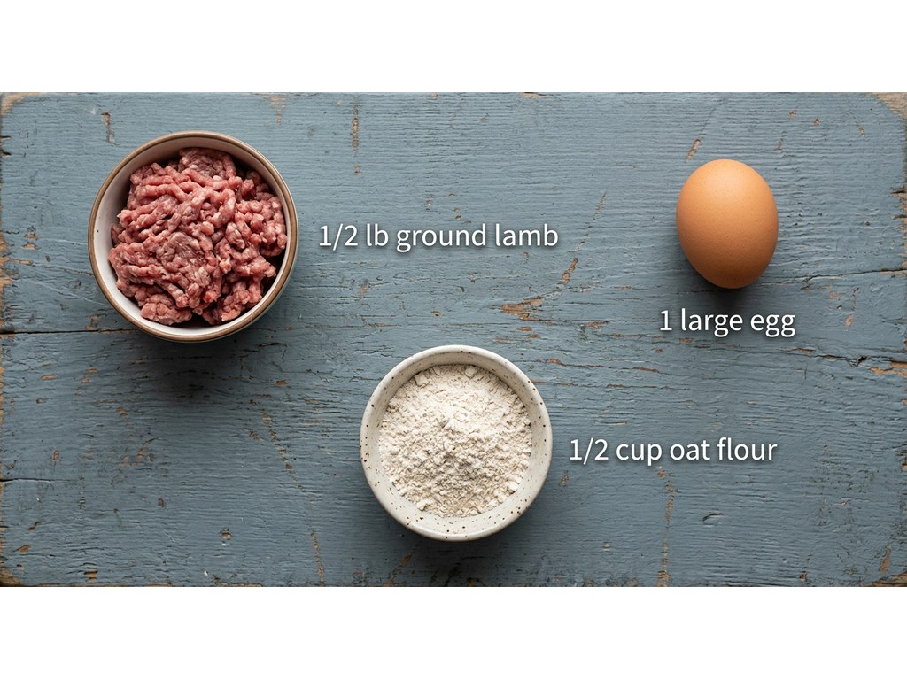 Ingredients for Lamb Cat Treats