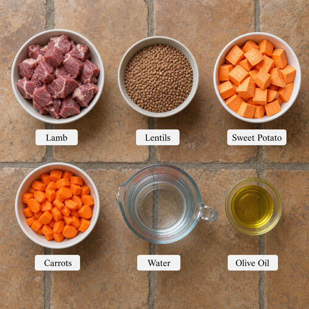 Ingredients for Lamb & Lentil Stew