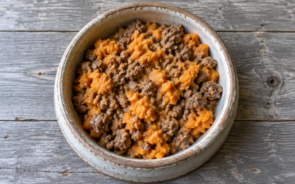 Lamb & Sweet Potato Limited-Ingredient Dinner, homemade dog recipe