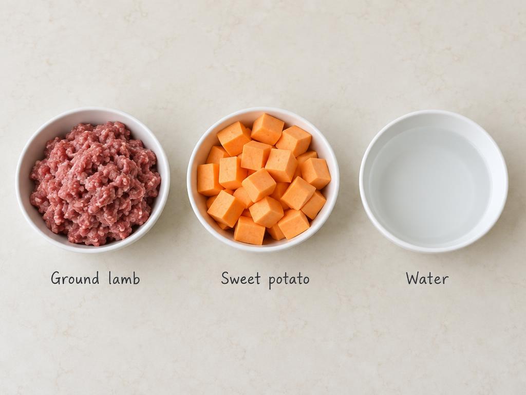 Ingredients for Lamb & Sweet Potato Limited-Ingredient Dinner