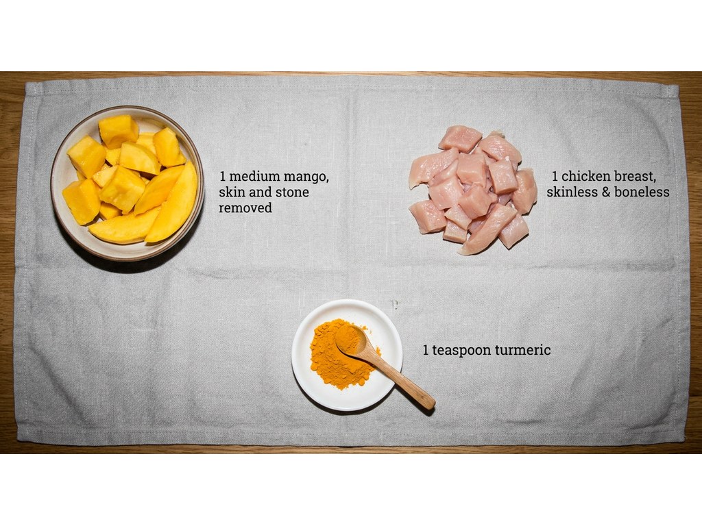 Ingredients for Mango Chicken Breast Dog Treats
