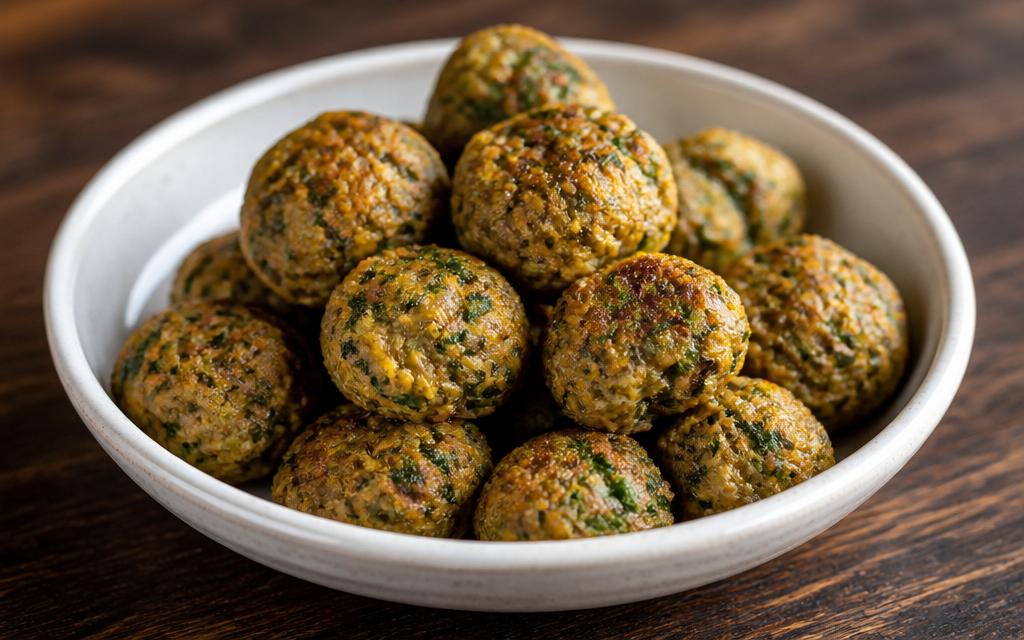 Meatball Lamb Treats for Dogs, homemade dog recipe
