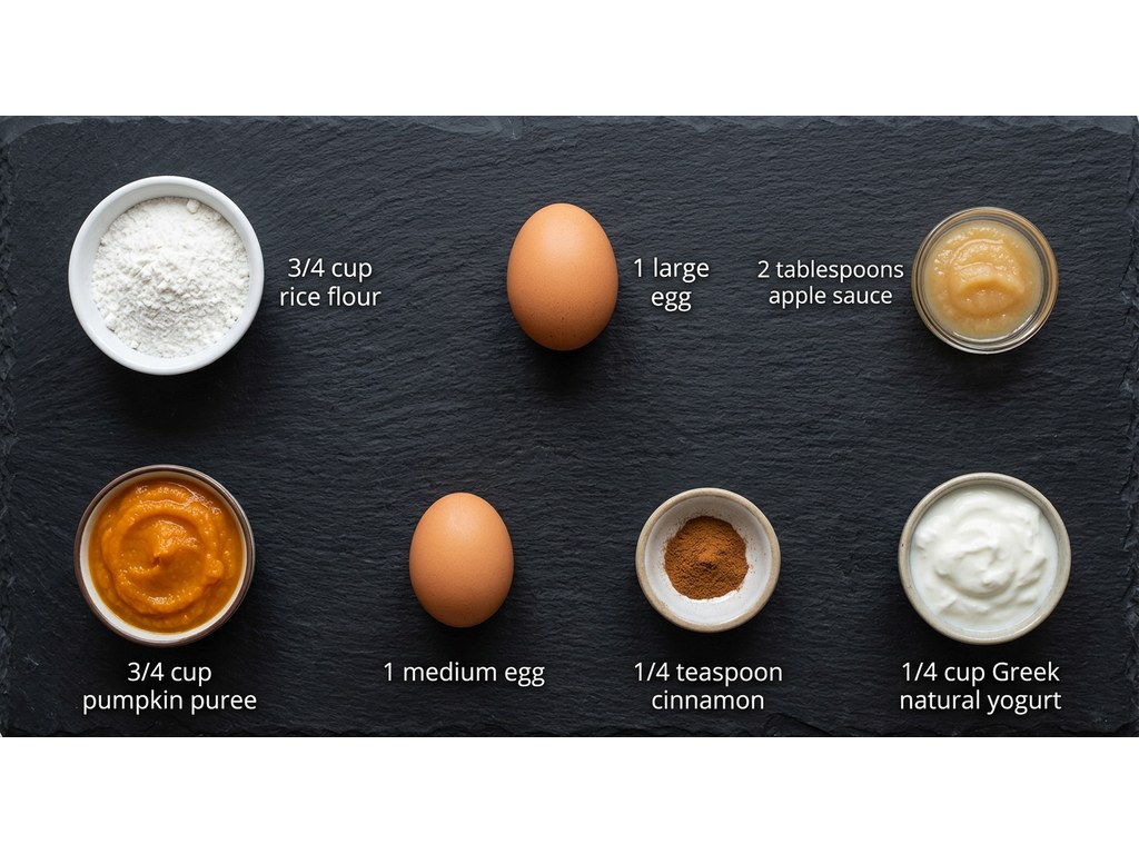 Ingredients for Pumpkin Pies for Dogs