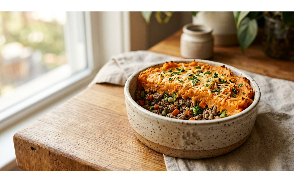 Mini Shepherd's Pie For Dogs, homemade dog recipe