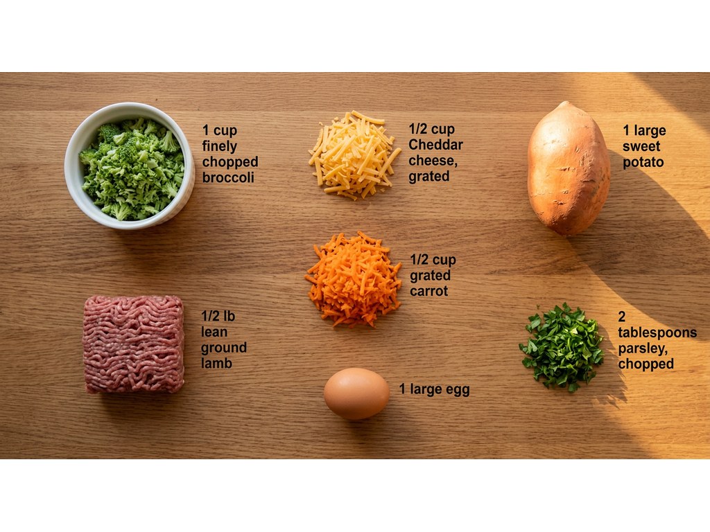 Ingredients for Mini Shepherd's Pie For Dogs
