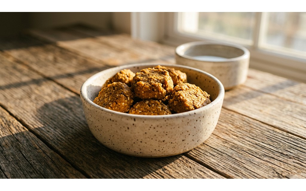 No Bake Pumpkin Dog Treats, homemade dog recipe