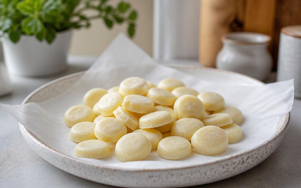 No-Bake Yogurt & Cheese Drops, homemade dog recipe