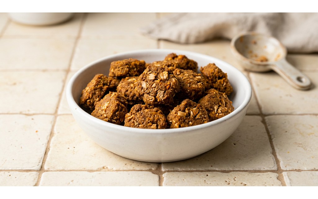 PB and Pumpkin Dog Treats, homemade dog recipe