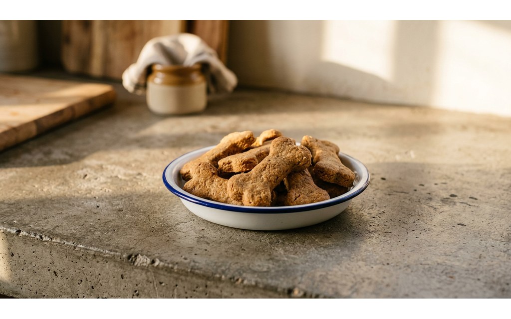 Peanut Butter Almond Flour Dog Treats, homemade dog recipe