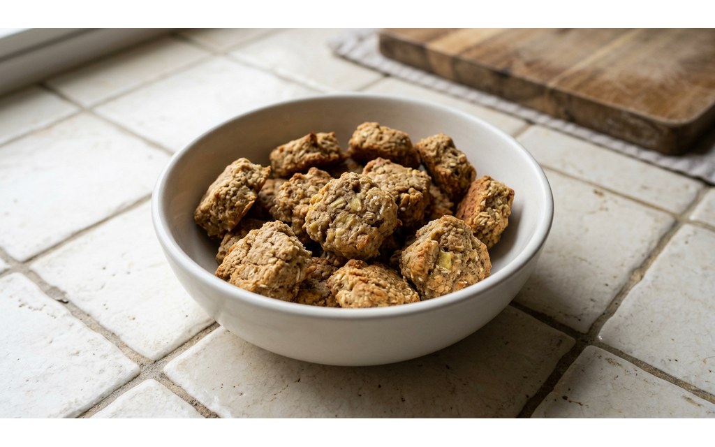Peanut Butter Banana Dash Dog Treats, homemade dog recipe