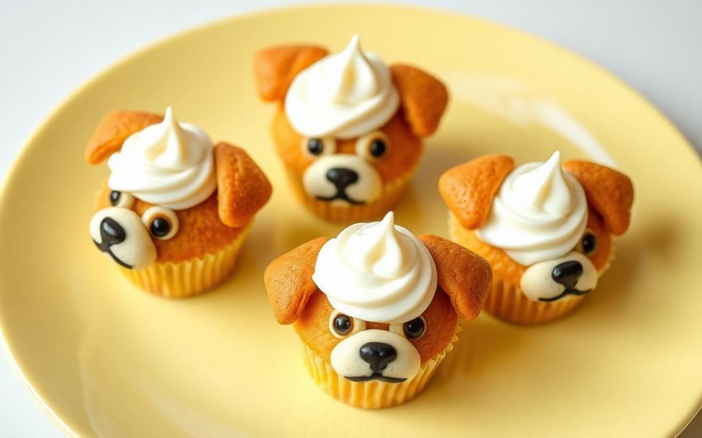 Peanut Butter Banana Pupcakes, homemade dog recipe