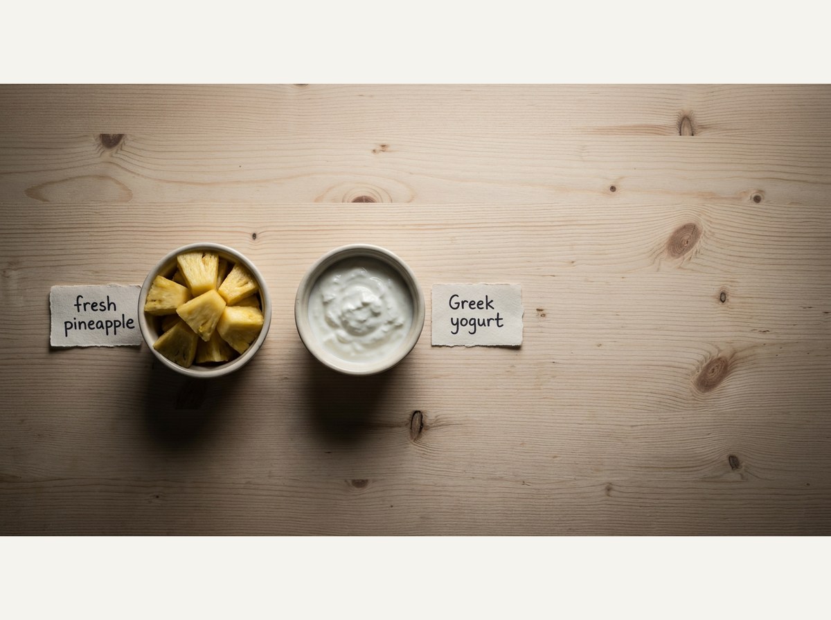 Ingredients for Pineapple Pupsicles