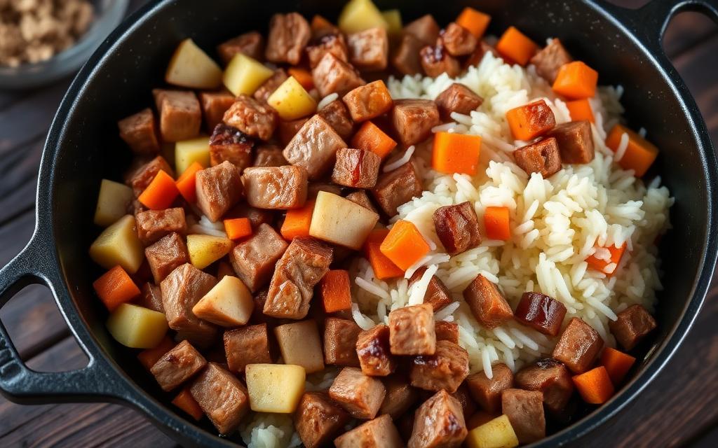 Lean Pork & Apple Skillet, homemade dog recipe