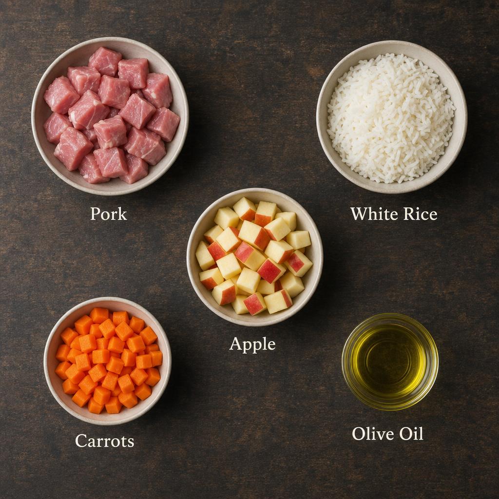 Ingredients for Lean Pork & Apple Skillet