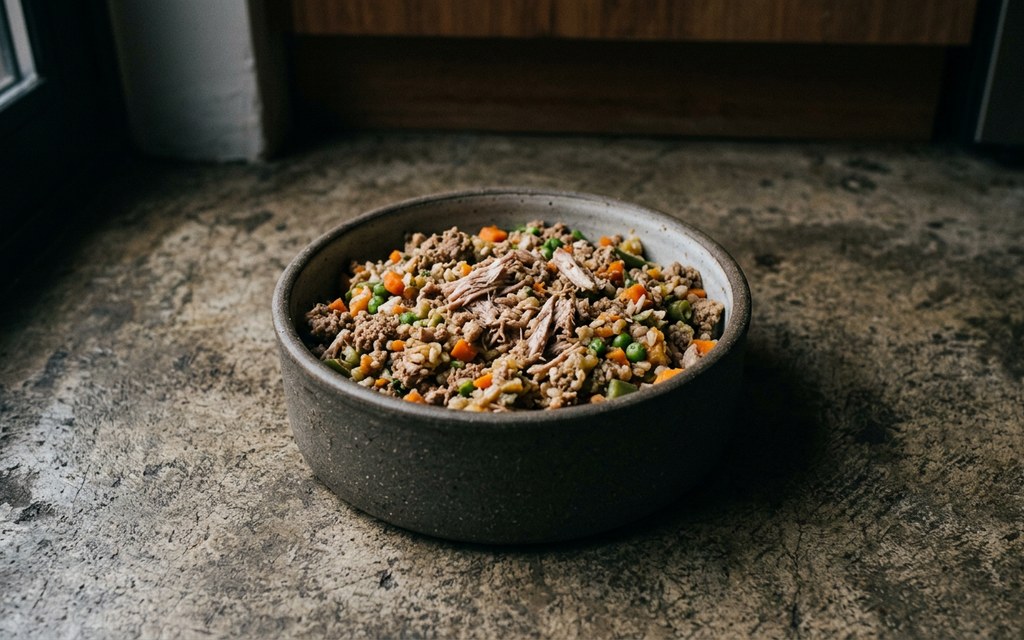 Pork & Vegetable Dog Food Recipe, homemade dog recipe