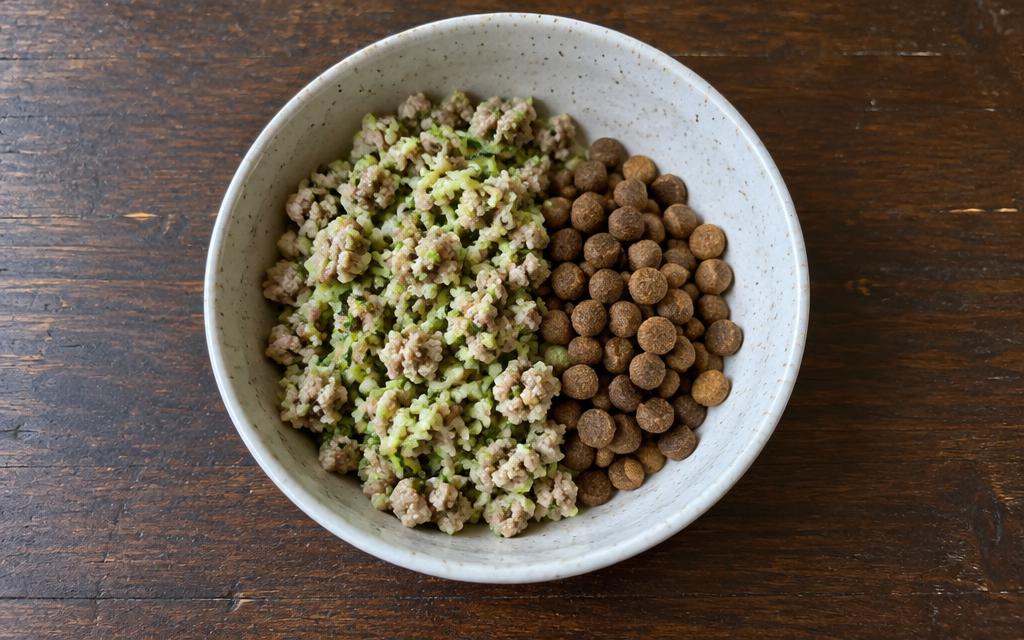 Pork & Zucchini Dog Topper, homemade dog recipe