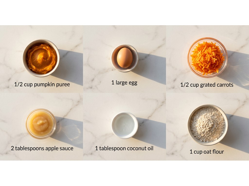 Ingredients for Pumpkin Pupcakes