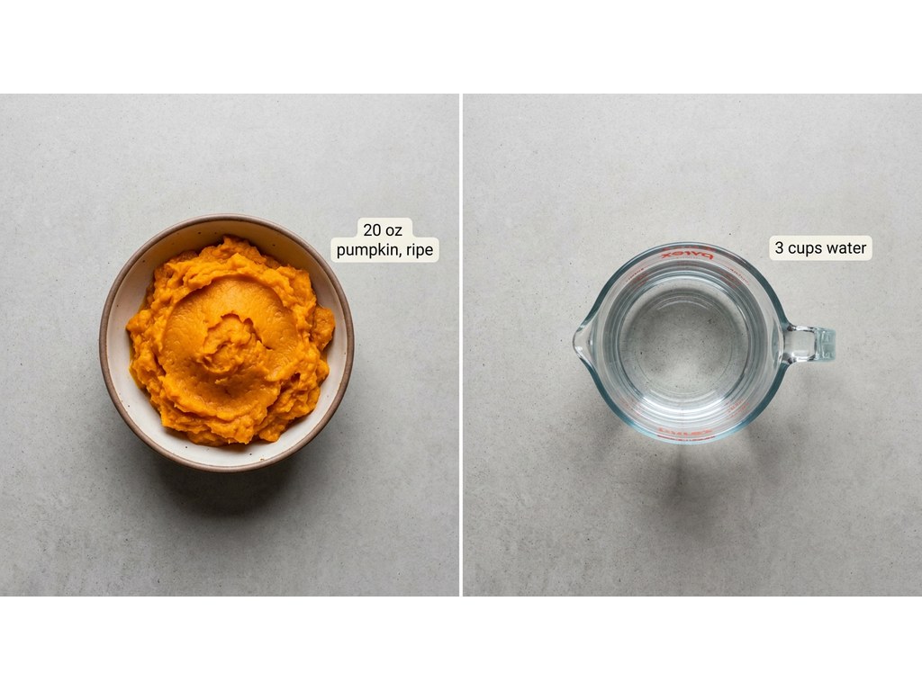 Ingredients for Pumpkin Puree for Dogs