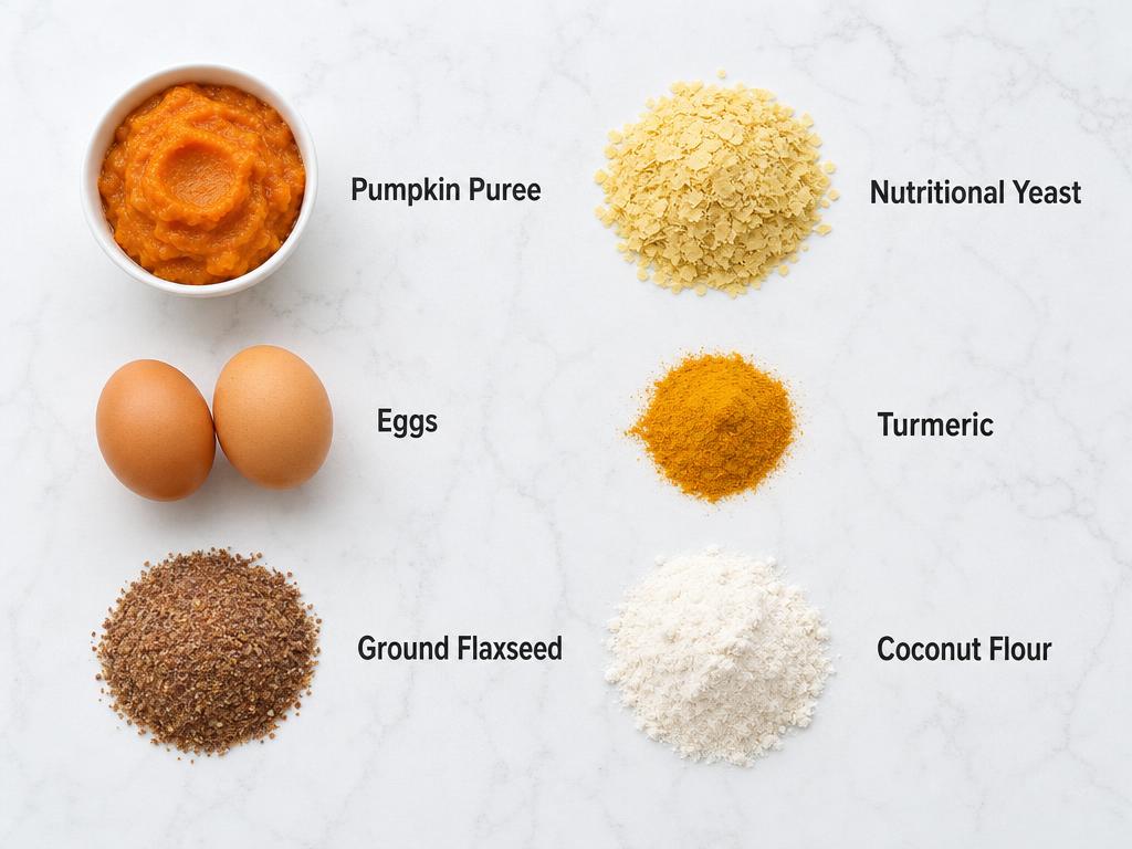 Ingredients for Pumpkin Turmeric Dog Treats