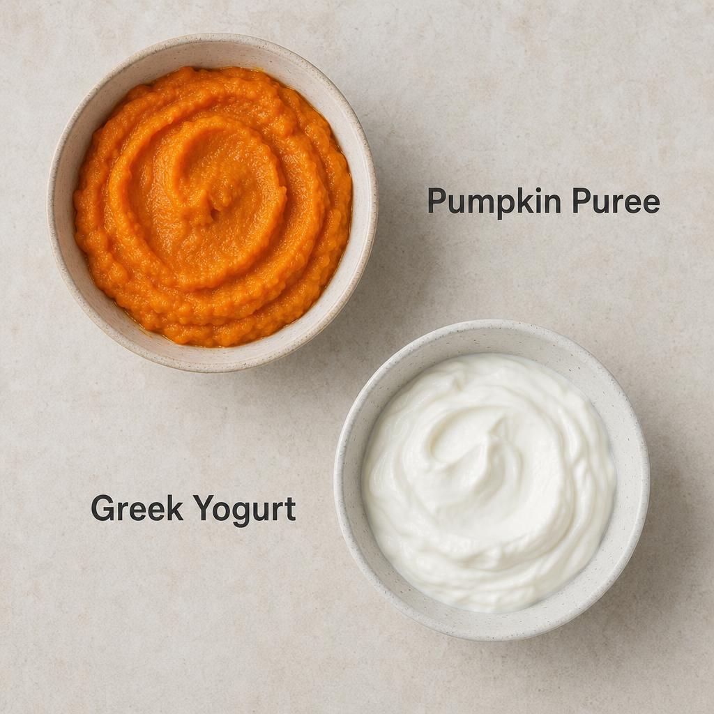 Ingredients for Pumpkin & Yogurt Digestive Topper