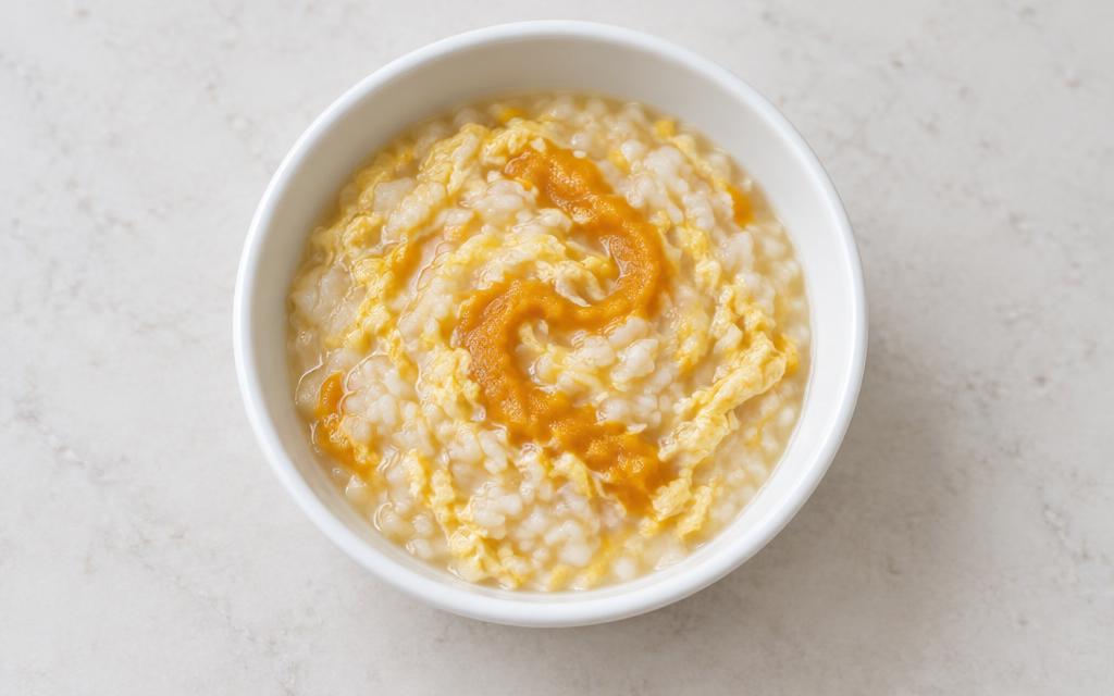Puppy Egg & Rice Porridge, homemade dog recipe