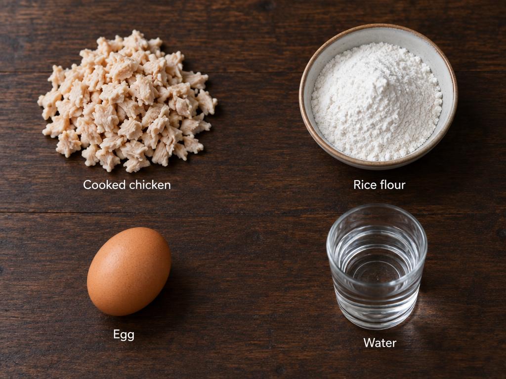 Ingredients for Puppy Training Chicken Nibbles