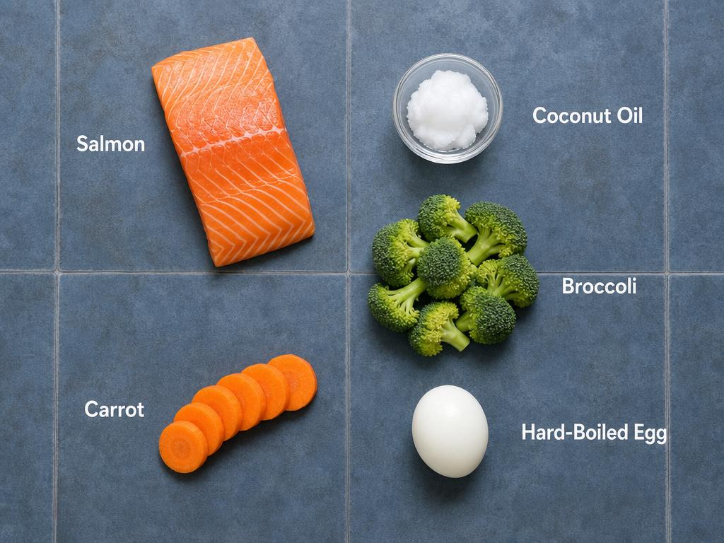 Ingredients for Salmon Broccoli Dog Food Recipe