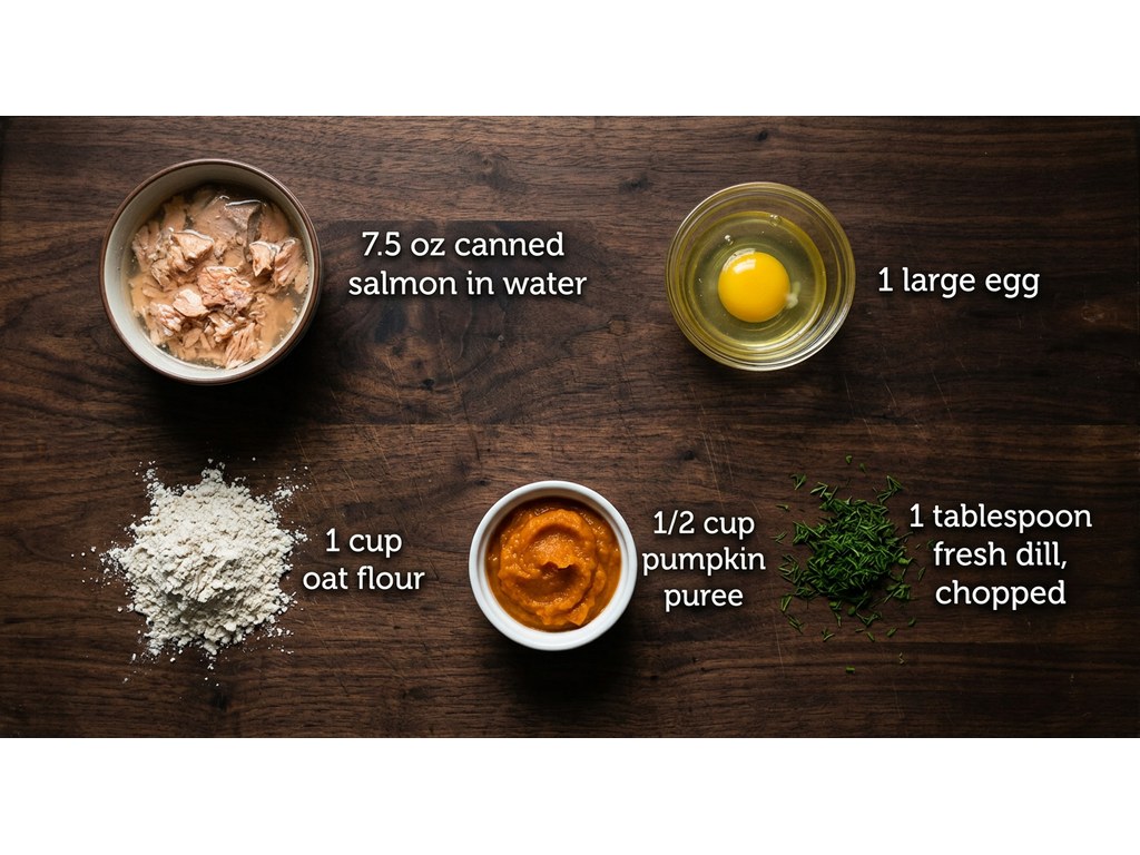 Ingredients for Salmon Meatballs For Dogs