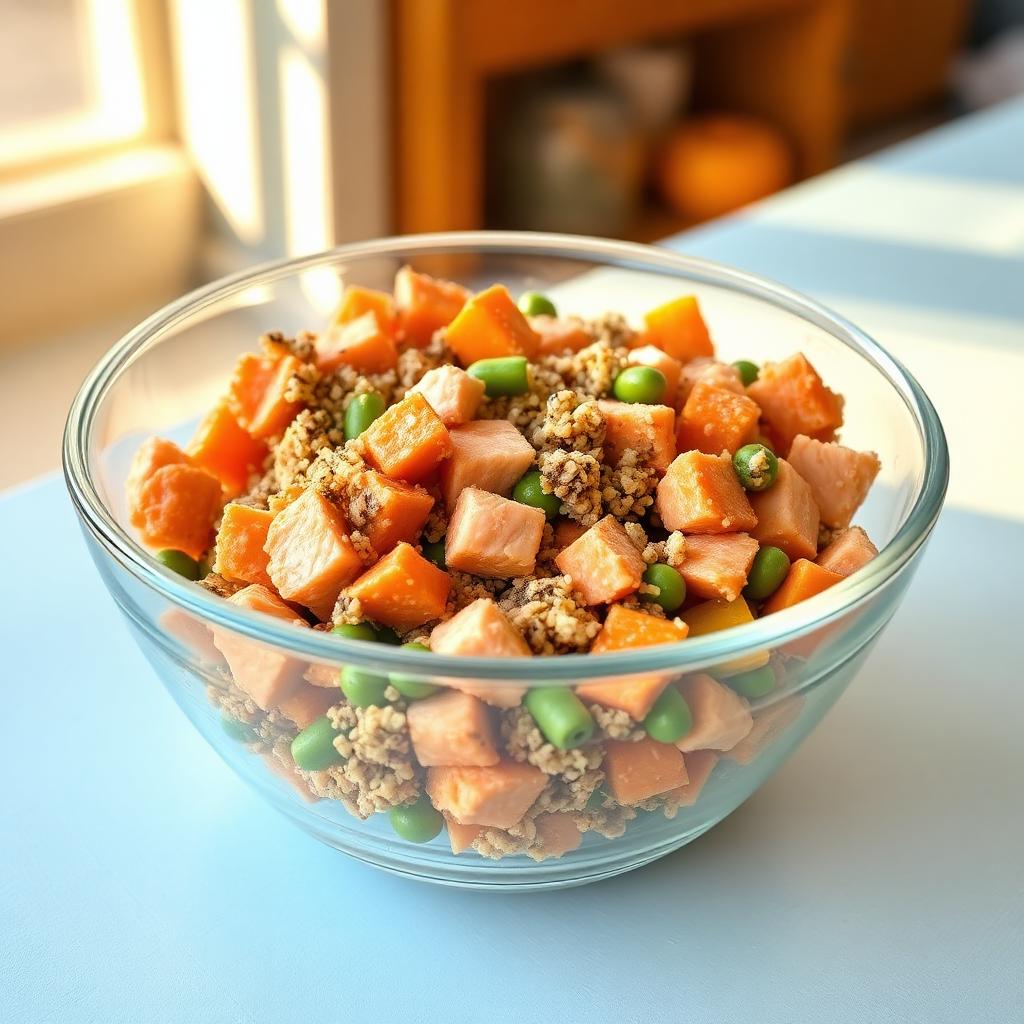 Salmon, Pumpkin & Quinoa Dog Food, homemade dog recipe