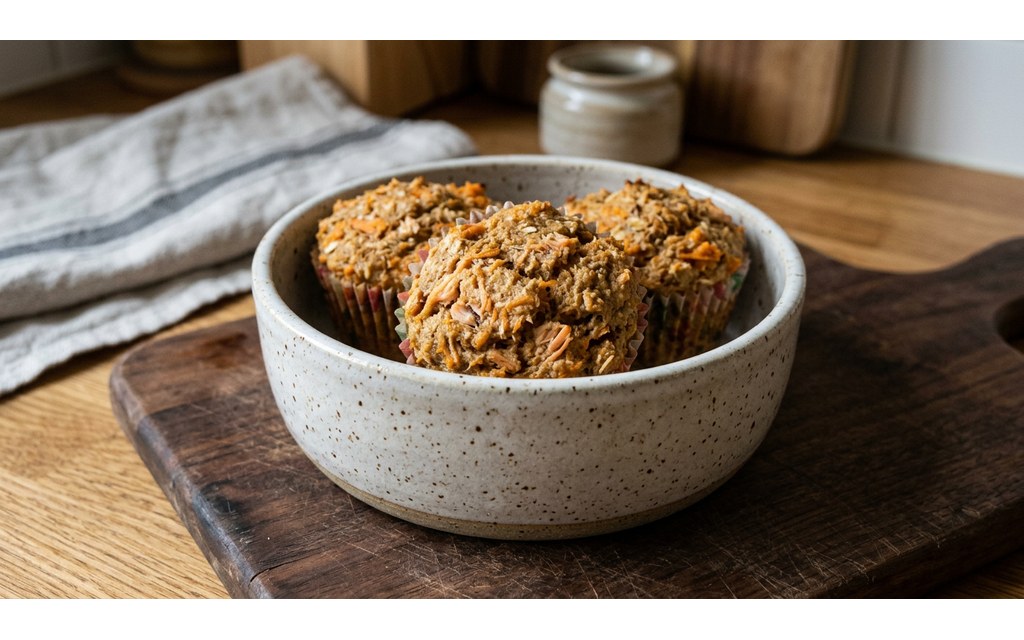 Salmon Sweet Potato Pupcakes, homemade dog recipe