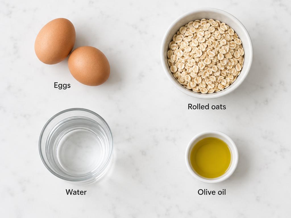 Ingredients for Scrambled Egg & Oat Dog Topper