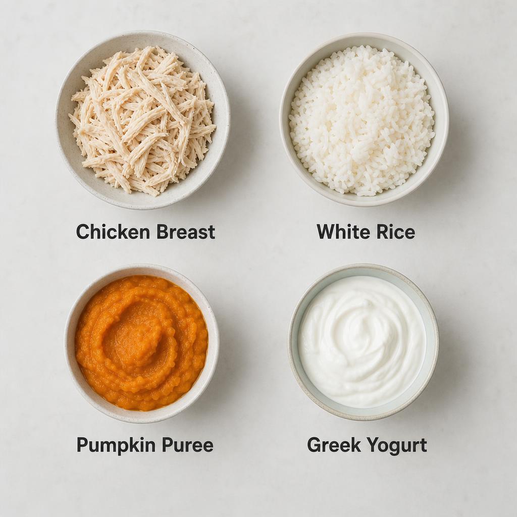 Ingredients for Senior Chicken & Pumpkin Mash