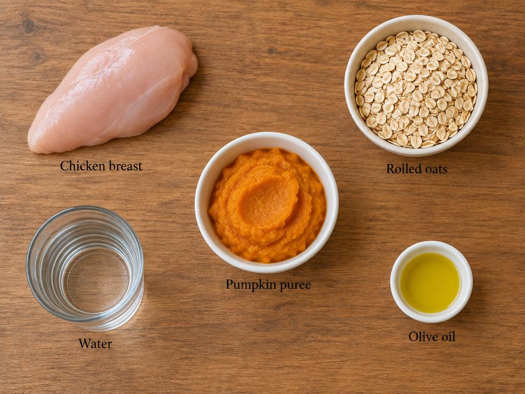 Ingredients for Senior Dog Chicken & Pumpkin Porridge