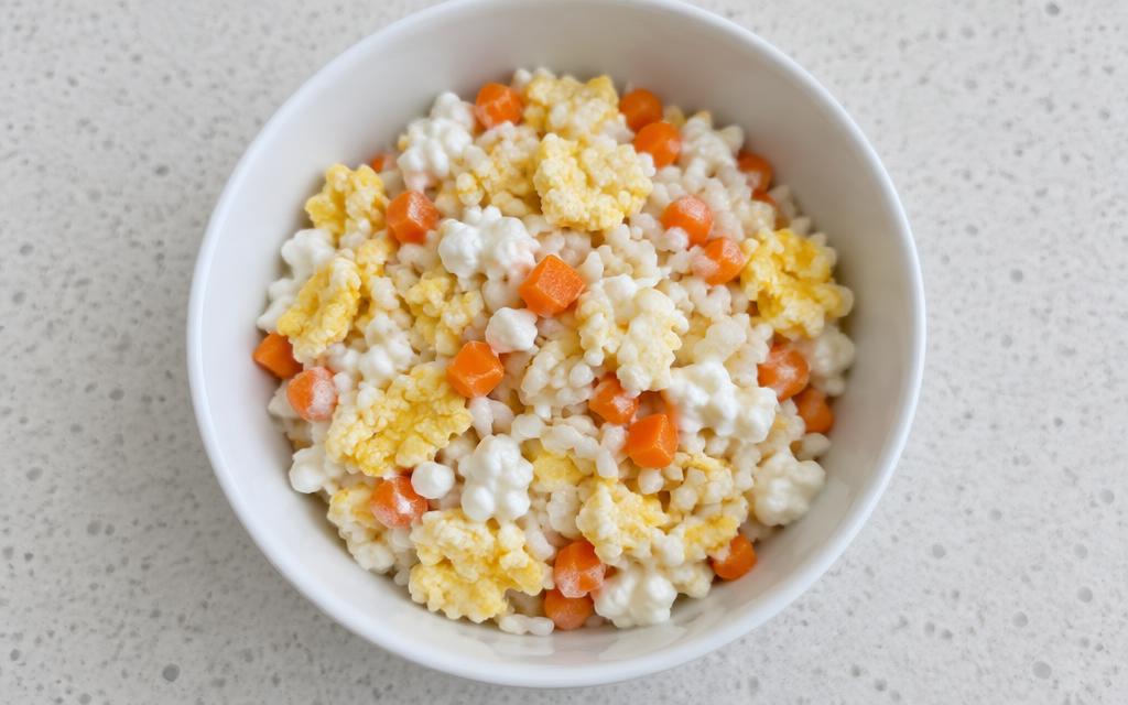 Senior Dog Egg & Cottage Cheese Bowl, homemade dog recipe