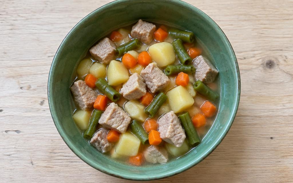 Senior Dog Pork & Vegetable Stew, homemade dog recipe