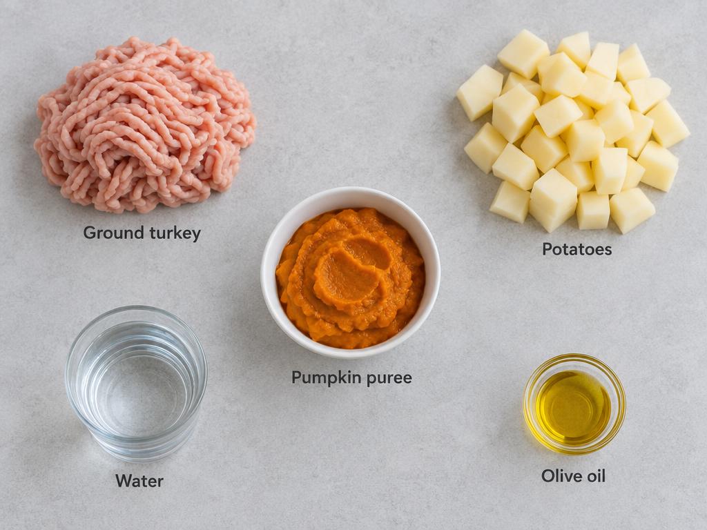Ingredients for Senior Dog Turkey & Pumpkin Mash