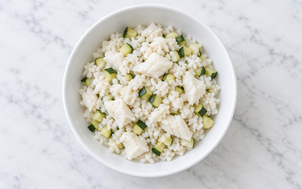 Senior Dog Whitefish & Rice Dinner, homemade dog recipe
