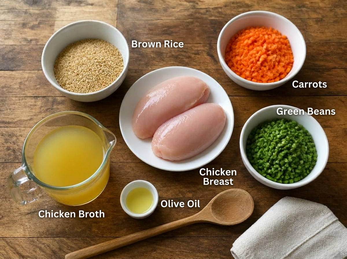 Ingredients for Slow-Cooker Chicken & Rice Bowl
